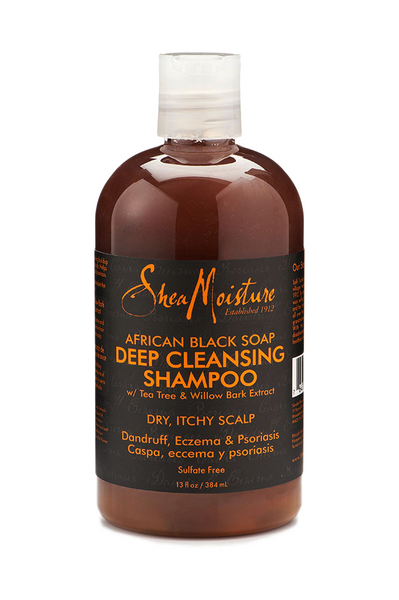 SHEA MOISTURE AFRICAN BLACK SOAP DEEP CLEANSING SHAMPOO - Hair Junki