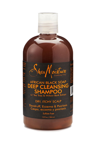 SHEA MOISTURE AFRICAN BLACK SOAP DEEP CLEANSING SHAMPOO - Hair Junki