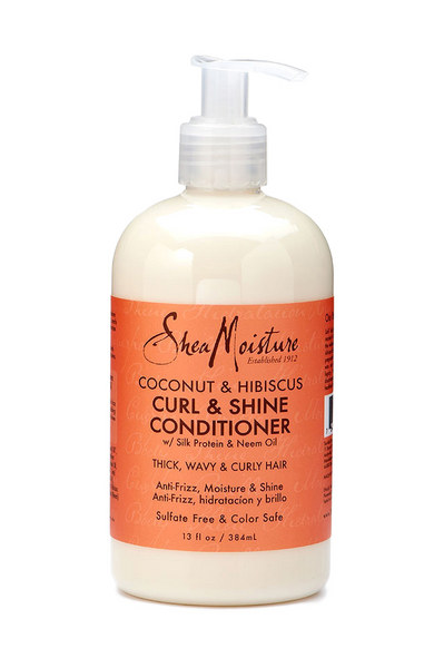 SHEA MOISTURE COCONUT & HIBISCUS CURL & SHINE CONDITIONER - Hair Junki